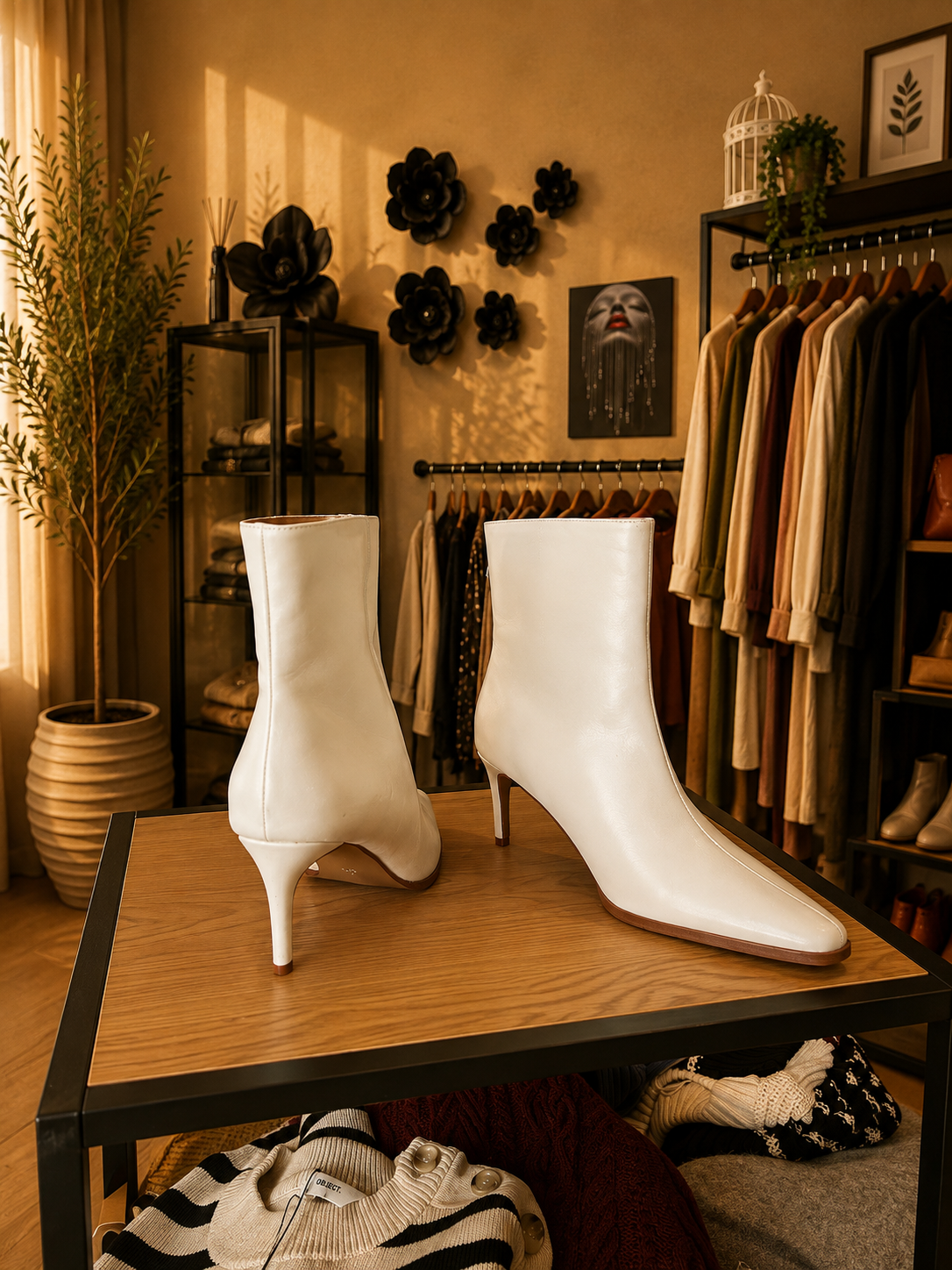 Botki Elegance White
